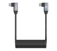 SmallRig 4793 Cable de datos en espiral USB-C a USB-C (acodado a acodado) 35 cm