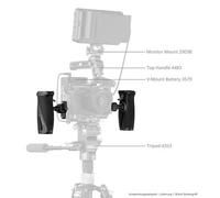 SmallRig 5160 Empuñadura lateral giratoria con abrazadera OTAN