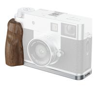SmallRig 5223 Piastra di montaggio a L con impugnatura in legno per FUJIFILM X half, argento
