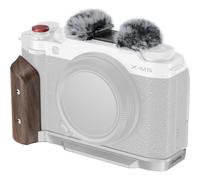 SmallRig 5261 Piastra di montaggio a L con impugnatura in legno per Fujifilm X-M5, argento