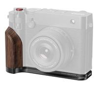 SmallRig 5266 Placa de montaje en forma de L con asa de madera para Fujifilm GFX 100RF (negro)