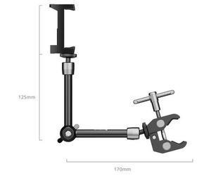 SmallRig 5326 Pinza en forma de cangrejo para teléfonos (9,8")