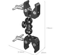SmallRig 5331 Morsetto a doppia testa a forma di granchio