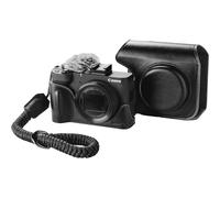 Kit de Funda de Cuero para Cámara SmallRig PowerShot V1 para Canon PowerShot V1, con Muñeca Stra y Parabrisas Peludo Montaje Rápido Magnético (Negro) 5386