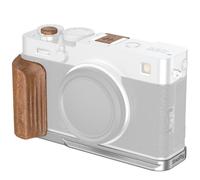 SmallRig 5984 L-Shaped Montura Placa con Wooden Handle para FUJIFILM X-E5, Rosewood / Plata