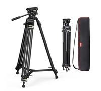 SMALLRIG 73" Trípode Vídeo con Amortiguación - 3751B | Placa QR Modo Dual para DJI RS 2/RS 3/RS 3 Pro/RS 4 Pro, Carga Máx. 17,6lb