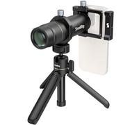 SMALLRIG 8X Lente Telefoto Móvil (Montura T), con Trípode + Lente Telefoto HD Zoom óptico 8X + Abrazadera + Adaptador Trípode + Tapas Lente + Bolsa Almacenamiento - 4737.