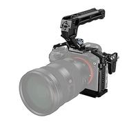 SMALLRIG A7 III/A7R III Kit Jaula para Sony Alpha - 4198 | Jaula Completa con Top Handle para ARRI y Cable Clamp, Zapata y NATO