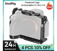 SmallRig A7 V/A7R V "HawkLock" Jaula de liberación rápida para Sony Alpha 7 V / 7R V / 7 IV, con abrazadera de cable Placa de liberación rápida Arca-Swiss Cage 6024