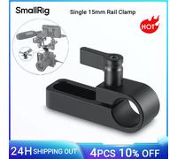 SmallRig abrazadera de barra de montaje de riel único de 15mm con orificio largo en la placa/jaula/Mango para extensión de varilla para Rod1549 Universal de 15mm 1549