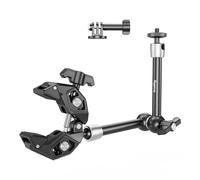 SMALLRIG Abrazadera de Brazo Mágico, Super Clamp con Magic Arm, con Tornillo de 1/4"-20 y Orificio de Rosca, para Cámara de Acción, Luz, Monitor, Cámara Web - 4454