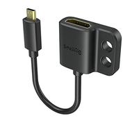 SMALLRIG Adaptador Cable 4K 60Hz, Micro tipo D a tipo A, 8cm - 3021 | Adaptador de cable 4K 60Hz convertidor macho Micro tipo D a hembra tipo A, para Sony y para Fujifilm, longitud 8cm.