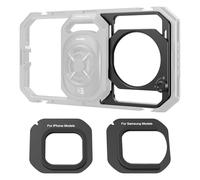 SMALLRIG Adaptador de filtro de rosca de 67 mm con parasoles desmontables para jaula universal de teléfono 4704/4597/5275/5276/4299B para iPhone, Samsung y smartphones - 5277