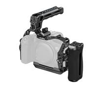 SmallRig Armazón para Canon R6 Mark III/R6 Mark II con mango superior | y abrazadera de cable, rieles dobles NATO HawkLock, placa rápida para Arca, soporte de mano y disparo de ángulo bajo-5956