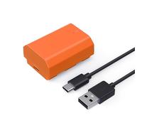 SMALLRIG Batería para NP-FZ100 2400mAh con Puerto USB-C para Sony - 4969 | Para Sony A7R V, A7S III, A7R IV, A7R III, A7 III, A7C, A7C II, A7CR, A6700, FX3, FX30, ZV-E1, ZV-E10 II, Naranja