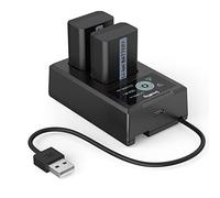 SMALLRIG Baterías de Repuesto para NP-FW50 (2Pack) y Cargador- 3818 | Pantalla LCD, para Sony ZV-E10,A6000,A6500,A6300,A6400,A7,A7 II,A7R II,A7S II,A7S, A7R,RX10,1030mAh