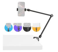 SMALLRIG Brazo Mágico 21.7" con Abrazadera, Mesa - 5624 | Soporte Mesa Flexible con Roscas 1/4", para iPhone, DSLR, Cámaras Action