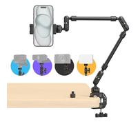 SMALLRIG Brazo Mágico de 22" con Abrazadera, Soporte para Teléfono Adjustable, Soporte Flexible para Cámara de Escritorio y Abrazadera, para Luz, Cámara Web, Micrófono, Cámara de Acción - 4766