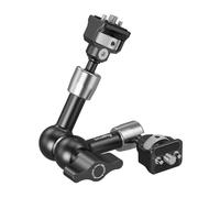 SmallRig Brazo mágico de 7 pulgadas con tornillos de 1/4"-20 pines con resorte, capacidad de carga de 1,5 kg, cabezal de bola doble de 360°, diseño antideslizante para cámaras, luces, monitores