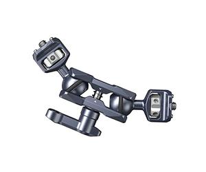 SMALLRIG Brazo Mágico de Dos Cabezas Esféricas con Tornillos de 1/4"-20, Carga Máxima de 6 kg, Solo 88g, Hecho de Aleación de Aluminio y Acero Inoxidable - 3873