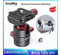 SmallRig cabezal de bola panorámico de aluminio, sostiene hasta 5kg con adaptador de tornillo de 1/4 a 3/8, placa de zapata rápida de 1/4 pulgadas-3034 Panoramic ball head