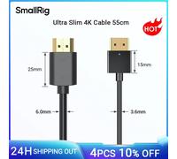 SmallRig-Cable 4K ultrafino de 55cm (A) para cámara DSLR/Monitor/Cable de vídeo transmisor y receptor inalámbrico, actualizado-2957B 2957B
