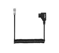 SMALLRIG Cable de Alimentación en Espiral D-TAP A BMPCC 4K/6K Apto para Cámaras Blackmagic Pocket Cinema 4K/6K para Batería V Mount Gold Mount, Conector Hembra Weipu SF6 de 2 Pines A Conector P - 4761