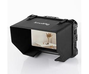 SMALLRIG Cage Jaula de Monitor para Atomos Shinobi 7, Kit de Jaula con Abrazadera de Cable, Riel NATO Incorporado y Parasol - 3456