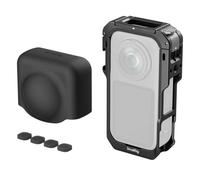 SMALLRIG Cage para Insta360 X6 Accessories, Aluminum Alloy Protective Case | Magnetic Quick Release Mount, Flip-Out Top Stand, con 1/4" Threaded Holes & Cold Shoe Mount, Built-in Pogo Pin Contacts