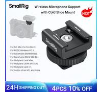 SmallRig Cámara Flash Soporte de micrófono inalámbrico inalámbrico con soporte de zapata fría para DJI Mic/Mic 2 para RODE Wireless GO II -4822 4822