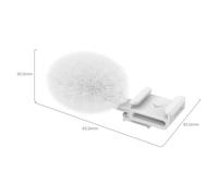 SmallRig Cold Shoe Adapter with Furry Windscreen (White) for Sony ZV series cameras 4734