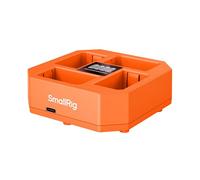 SMALLRIG Compatible con NP-FZ100 Cargador de Batería para Cámara de 4 Canales, con Carga Rápida de 60 W, Pantalla LED,Batería Compacto de 4 Canales Cámara para Sony NP-FZ100, Color Naranja - 4839