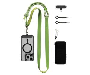 SMALLRIG Correa de Hombro para Teléfono, Cordón Ajustable para Cuello o Crossbody para Todos los Smartphones, Cuero y Nylon de Primera Calidad, Accesorios para iphone para Samsung, Verde - 5301