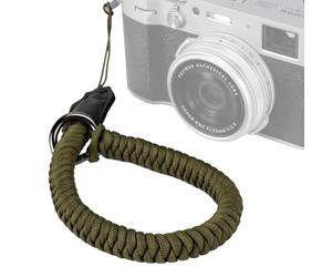 SMALLRIG Correa de Muñeca para Cámara, Correa de Mano Trenzada Universal para Cámara, Correa de Seguridad Ajustable Compatible con Cámaras DSLR o Sin Espejo, Verde - 5054