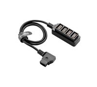 SMALLRIG Divisor D-Tap a 4 Puertos, Cable de Energía - 4831 | para Baterías V-Mount, Cámaras Mirrorless, Monitores, Cable Ignífugo 64cm