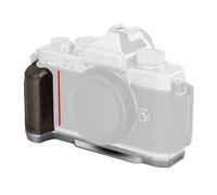 SMALLRIG Empuñadura en L de Silicona para Nikon Z f con Placa QR para Arca, Agujero para Correa y Roscas 1/4"-20 para Trípodes (Madera Plata) - 5707