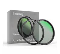 SMALLRIG Filtro Polarizador Circular Magnético de 67mm + Anillo de Filtro Roscado de 67mm, Vidrio Optico HD de 28 Capas con Revestimiento Multinano, CPL Resistente al Agua y a Los Arañazos - 4582