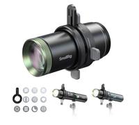 SMALLRIG Foco SP Air, Lente de proyección óptica de 36°, 4X de Brillo, obturadores de Encuadre Integrados y 10 gobos metálicos, Accesorio de fotografía Tipo snoot Solo para Linterna RF 10C/20C - 6376