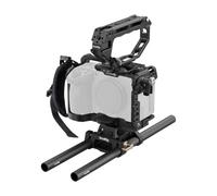 SMALLRIG HawkLock Advanced Cage Kit with Dual Rod System for Sony FX5 | w/ Top Handle,Wrist Strap, Cable Clamp, 15mm Rod Clamp, Mount Plate, 15mm Rod, Supports XLR Top Handle and EVF - 6924
