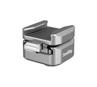 SMALLRIG HawkLock H18 Soporte de Liberación Rápida con Cold Shoe, con Pasador Anticaída y Almohadilla de Silicona, Carga de Hasta 800g/1,8 lb para Luz de Video LED, Micrófono - 4500