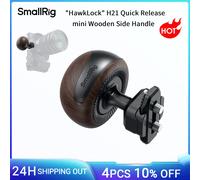 SmallRig "HawkLock" H21 - Mini mango lateral de madera de liberación rápida para placas de montaje de jaulas de cámara y monitores con riel NATO "HawkLock" 5927