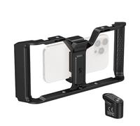 SMALLRIG IG-01 IntegraGrip Jaula Universal para Teléfonos con Controlador Inalámbrico WR-06, Diseño V-Mount, Zapatas Frías, para iPhone y Android - 5356