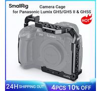 SmallRig-jaula de cámara para Panasonic Lumix GH5 /GH5S, con orificios de rosca de 1/4 '3/8' y placa