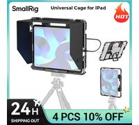 SmallRig Jaula de metal universal para iPad, monitor adaptador de montaje en trípode para iPad apto para iPad Pro 12,9, Air, Mini con orificio de 1/4"-20 Universal Cage