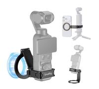 SMALLRIG Jaula de soporte magnética para DJI Osmo Pocket 4P/4/3 Accesorios | Adaptador de expansión de aleación de aluminio con interfaz bidireccional de liberación rápida, anillo magnético ajustable