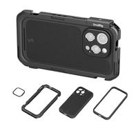 SMALLRIG Jaula de Video Móvil para iPhone 16 Pro, Cage para Teléfono con Carcasa para Teléfono con Placa Posterior de Lente con Montura en T, Soporte para MagSafe - 4828