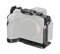 SMALLRIG Jaula HawkLock de Liberación Rápida para Sony Alpha 7 V/7R V/7 IV, con Placa QR para Arca, Riel NATO, Enchufe QD y Zapata Fría, Compatible con Estabilizadores dji RS - 6024