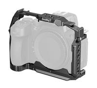 SMALLRIG Jaula para cámara Nikon Z5 II, Z5, Z6, Z6II, Z7, Z7II, de aleación de aluminio, con soporte para zapatos fríos, 1/4 pulgadas, 20 y 3/8 pulgadas, 16 agujeros roscados, placa de liberación