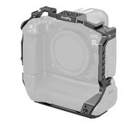 SMALLRIG Jaula para Canon R5 Mark II con BG-R20, Bloqueo de Tres Puntos, Zapata Fría, Placa QR para Arca, para Estabilizadores y Trípodes - 5623