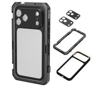 SMALLRIG Jaula para Video para iPhone 17 Pro MAX, con Placas Traseras T-Mount y 17mm Roscadas, Marco TPU, para Grabación y Transmisiones en Vivo, Edición Básica - 5546